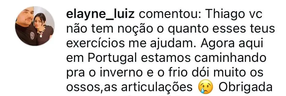 Melhorou dores nos osso e articulações